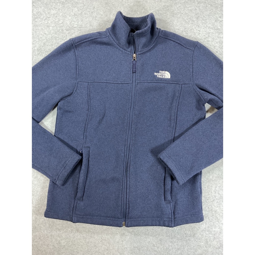 The North Face Mens Gordon Lyons Full Zip Sweater Fleece Jacket Navy Size M 2865